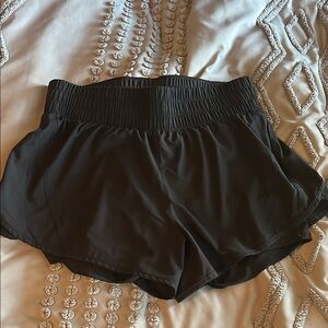 Avia Black Athletic Shorts with Elastic Waistband